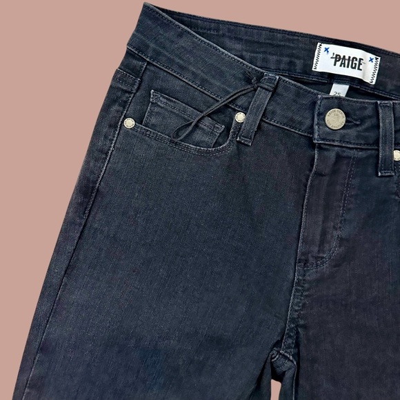 NWOT PAIGE Denim ‘Verdugo Ankle Length Jeans’ in “Black Crow” Size 25 - Picture 7 of 14